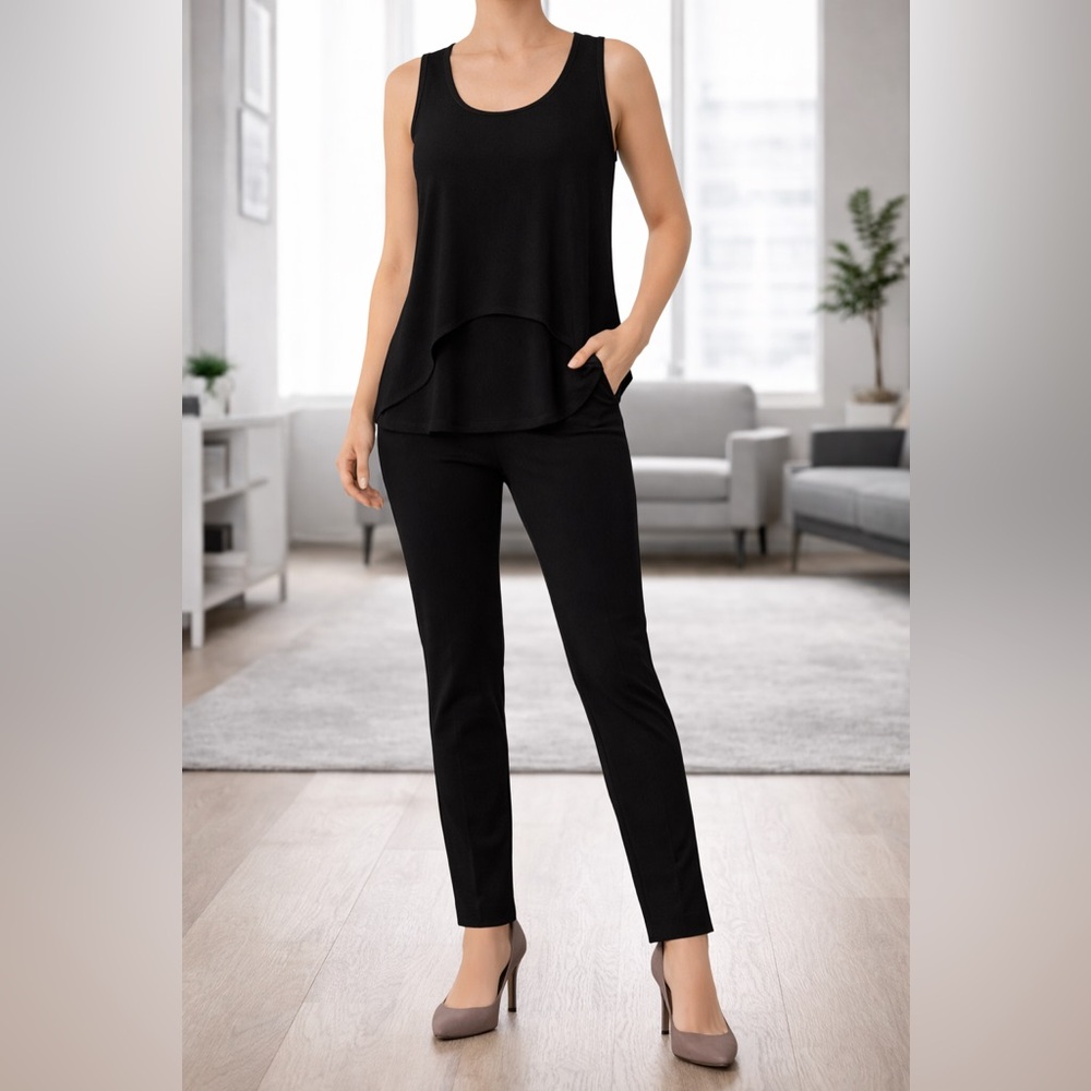 Elegant Black Tank Top by Chico's